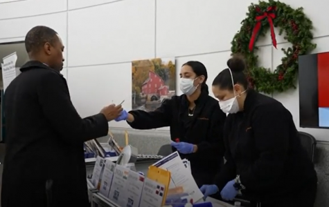 Rapid COVID-19 test in Newark, NJ on Jan. 4, 2023