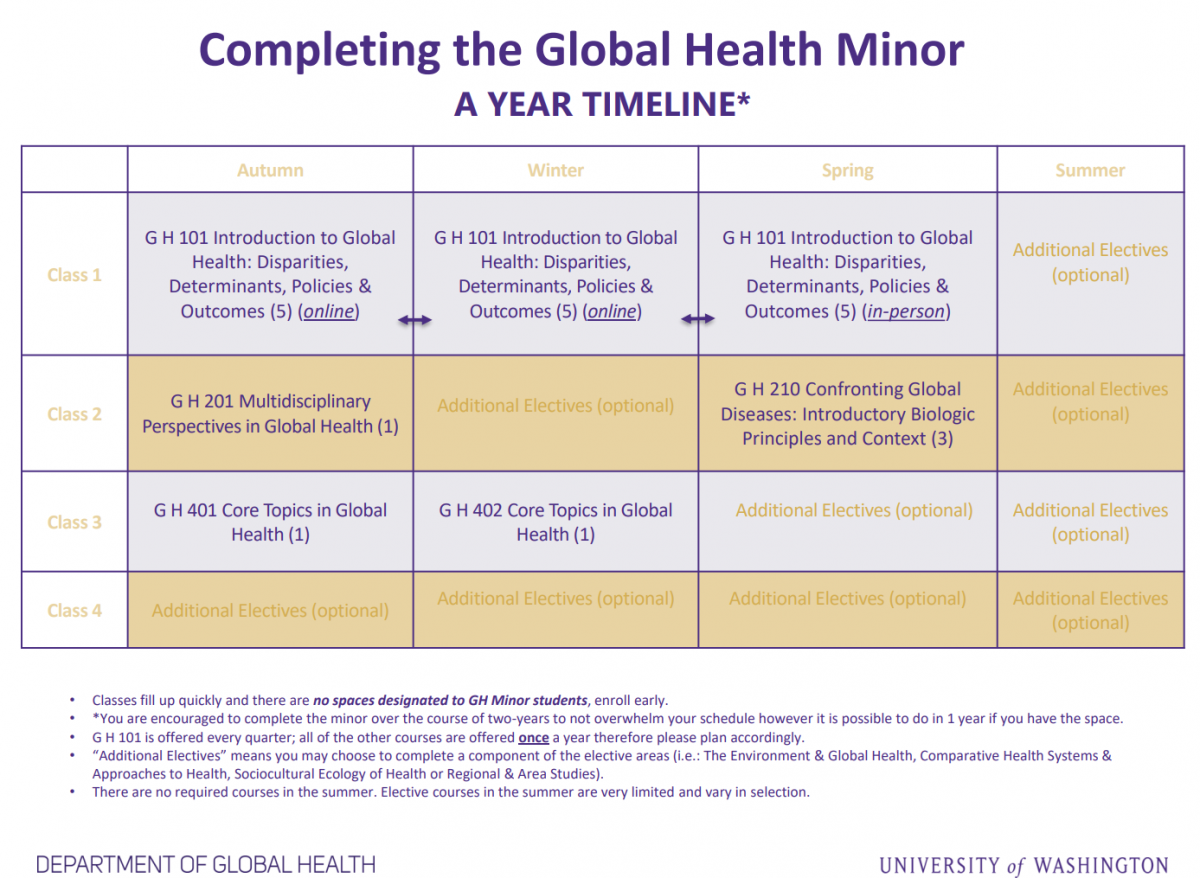 Global Health Minor Curriculum