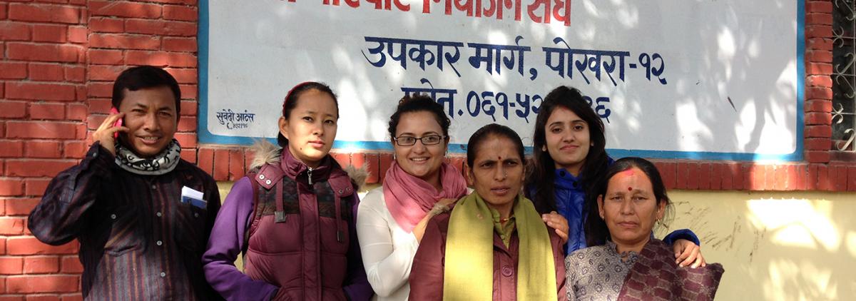 Aradhana Thapa (MPH '15) and Team from family planning clinic in Nepal