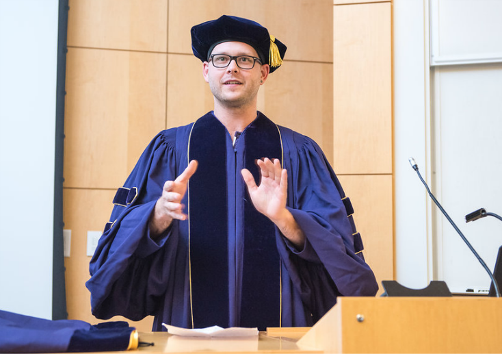 Photo of Jay at graduation