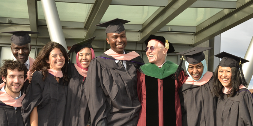 Steve Gloyd with Graduates of the MPH in Global Health Program